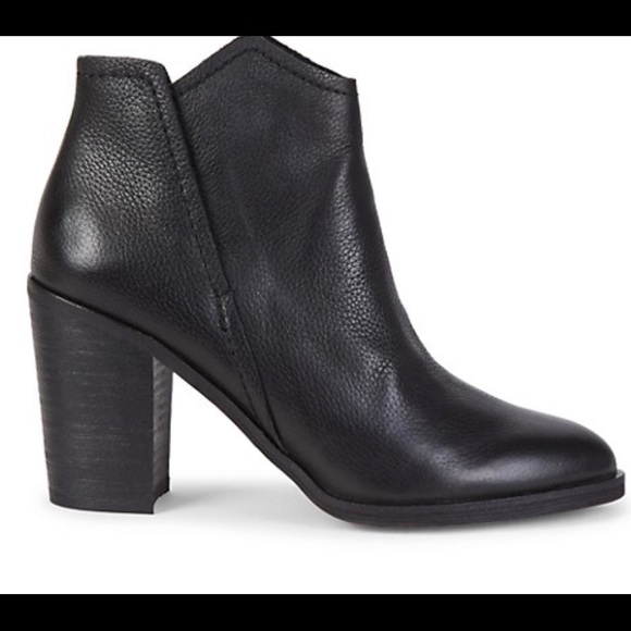 NWT dolce vita size 8 black leather ankle bootie - Picture 2 of 12